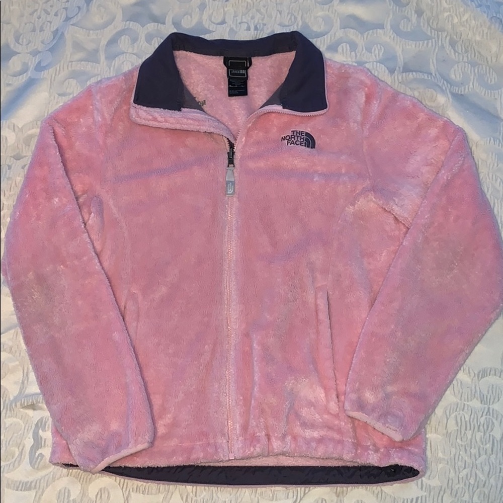 Light Pink Osito North Face Jacket